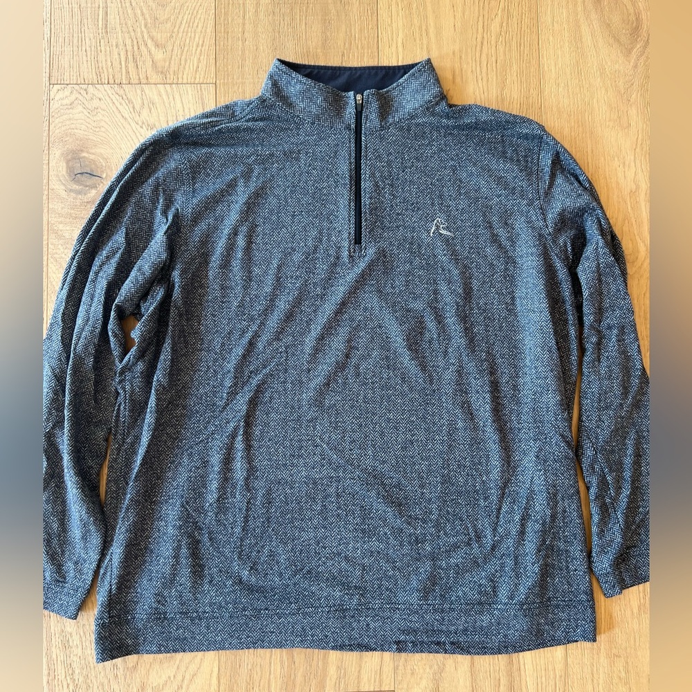 Rhoback Quarter Zip Herringbone Men’s Size XXL